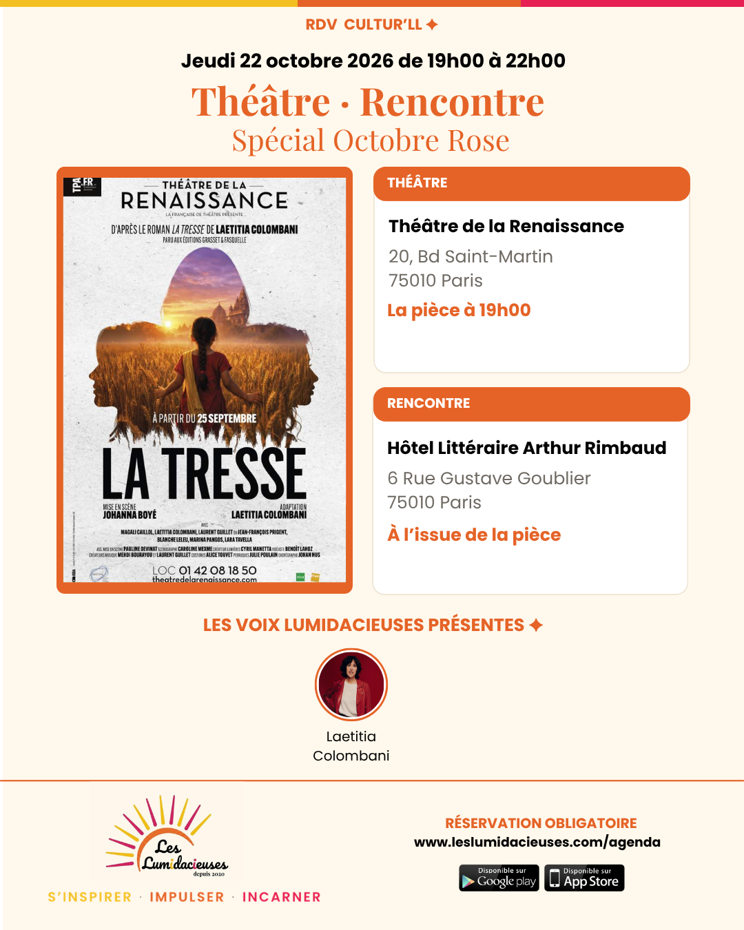 Affiche : Théâtre-Rencontre — La Tresse