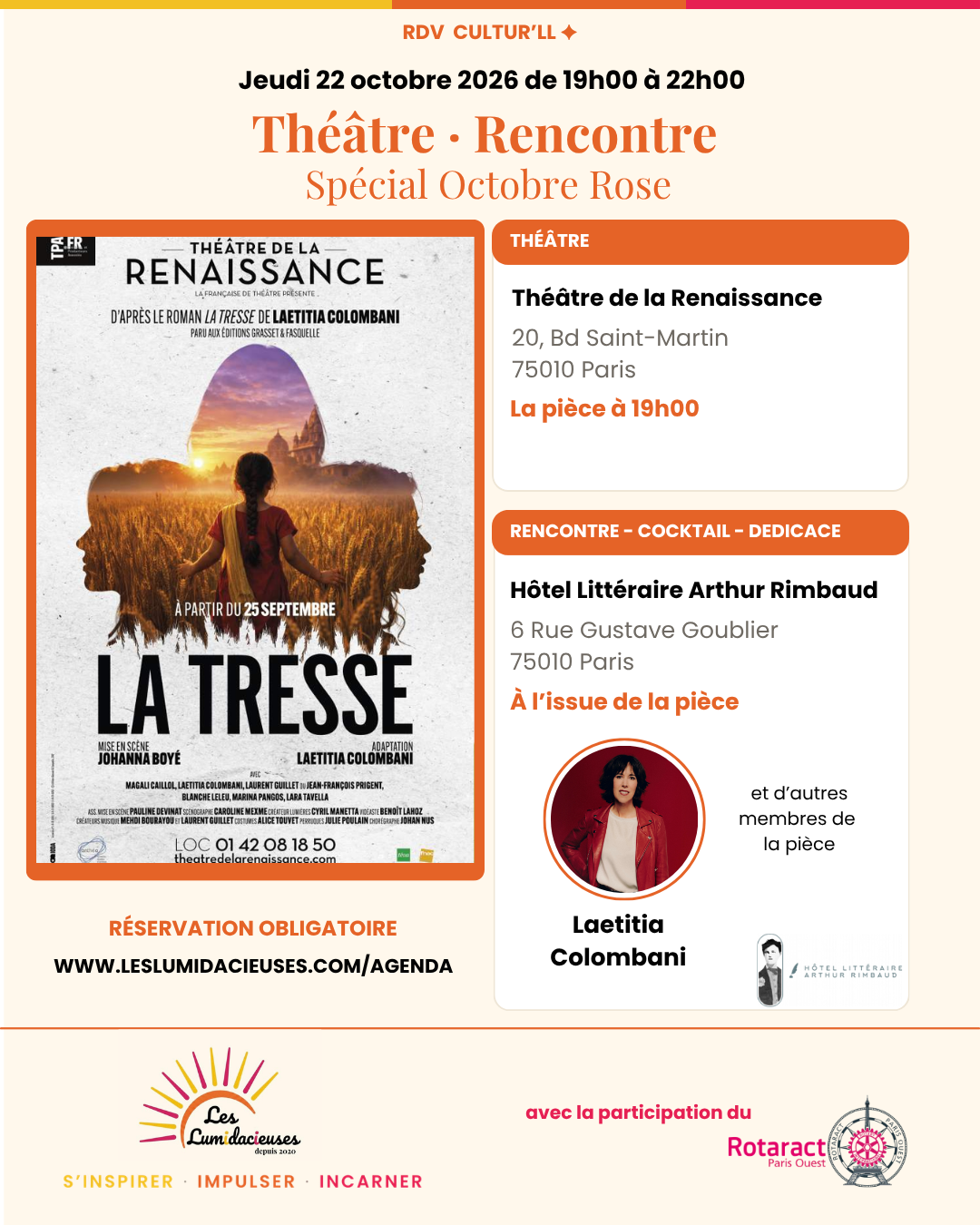 Affiche : Théâtre-Rencontre — La Tresse