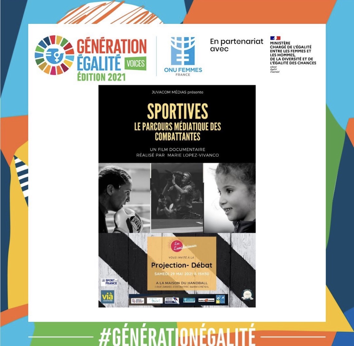 Ciné débat Sportives, le parcours médiatique des combattantes (tournée 10 dates)