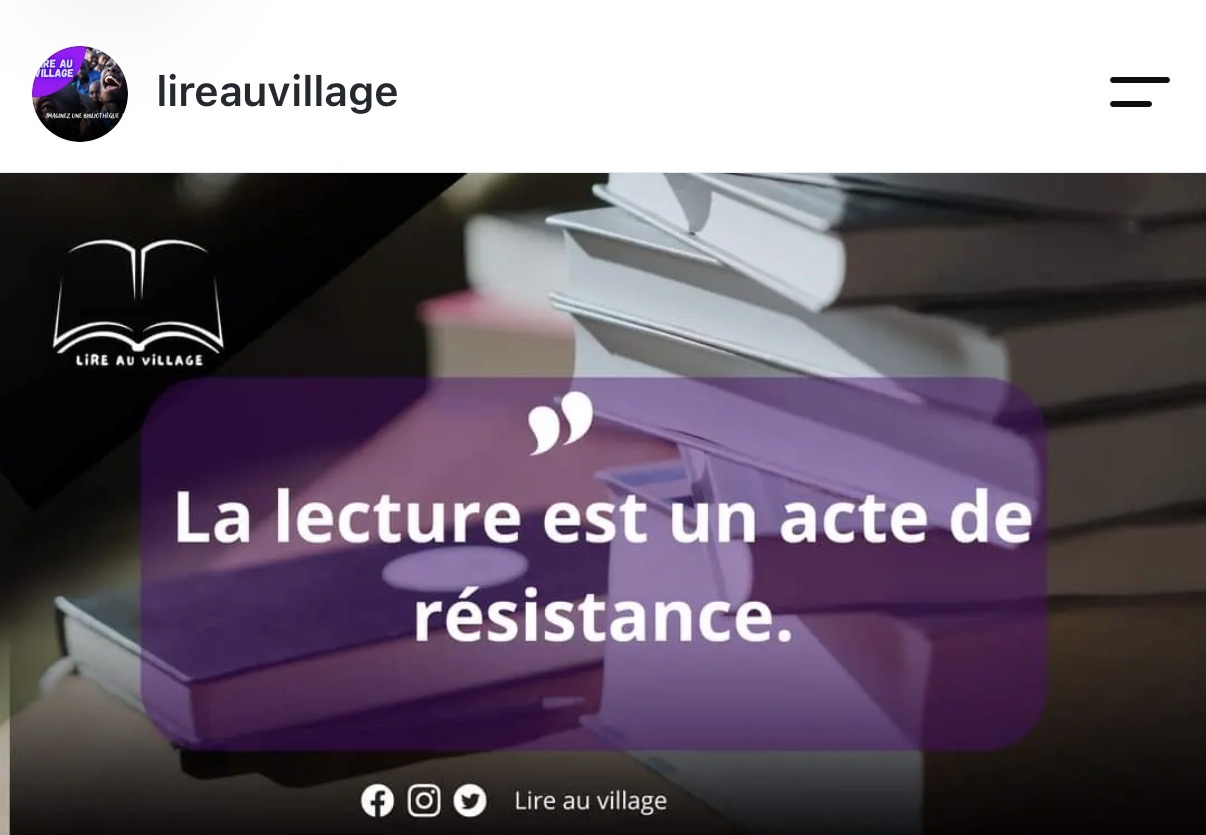 Soutien à l'association « Lire au village »