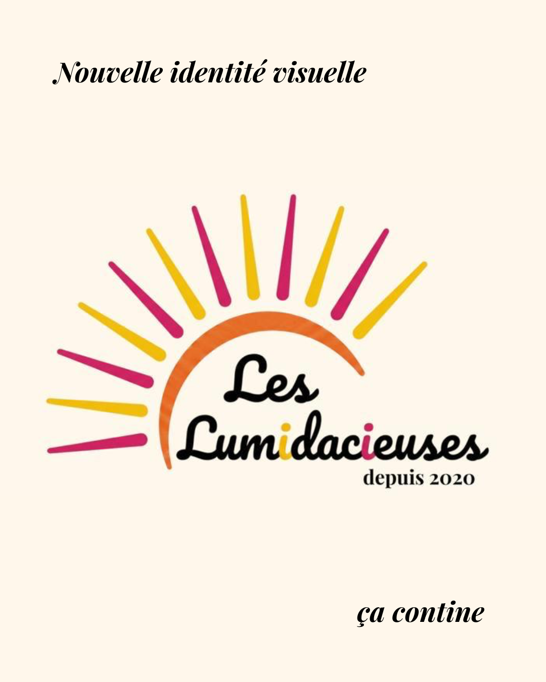 Nouvelle identité visuelle des Lumidacieuses (depuis 2020)